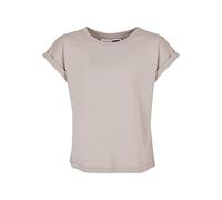 Urban Classics Camiseta orgánica con Hombros extendidos para niñas, Gris Cálido, 146/152 cm