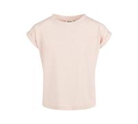 Urban Classics Té de Hombro extendido orgánico para niñas Camiseta, Rosa, 122 cm-128 cm