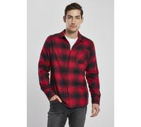 Urban Classics Camiseta Oversized Checked Grunge Shirt Negro/Rojo L