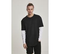 Urban Classics Camiseta Oversized Shaped Double Layer LS Tee Black/White S