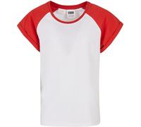 Urban Classics Camiseta para chica Contrast Raglan Tee White/Hugered 110/116