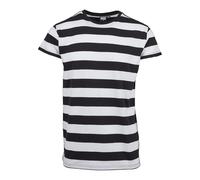 Urban Classics Camiseta para Hombre Block Stripe, Multicolor (Negro/Blanco 00050)., S