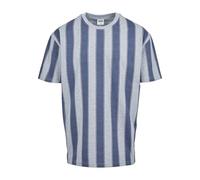 Urban Classics Tb3696-printed Oversized Bold Stripe tee Camiseta, Color Azul Vintage, M para Hombre
