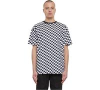 Urban Classics Camiseta para Hombre de Gran tamaño, Blackcheck, L