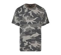 Urban Classics Camiseta de Camuflaje Simple de Gran tamaño, Darkcamo, S para Hombre