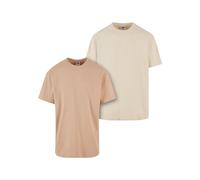Urban Classics Camiseta para Hombre Heavy Oversized tee 2 Pack de 2 Pack Oversized Camiseta para Hombre, Algodón, Beige Unión+Arena, L