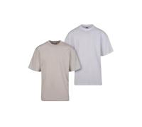 Urban Classics Té Alto 2-Pack Camiseta, Nube+Blanco, XL para Hombre