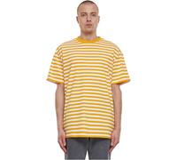 Urban Classics Camiseta para Hombre Regular Stripe tee White/magicmango 4XL, White/Magicmango, XXXXL