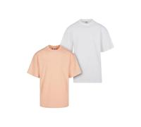 Urban Classics Camiseta para Hombre, Softapricot + Blanco, XL