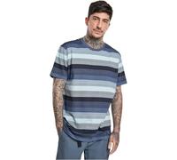 Urban Classics Camiseta para Hombre Yarn Dyed Sunrise Stripe tee, Color Azul Vintage., L