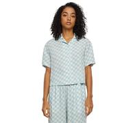 Urban Classics Camiseta para Mujer Viscose Resort, Oceanbluecheck, XXXXXL