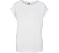 Urban Classics Girls Organic Extended Shoulder tee Camiseta, Blanco, 158/164 cm para Niñas