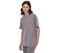 Urban Classics Camiseta Pesada de Gran tamaño con Lavado ácido para Hombre, Asfalto, L