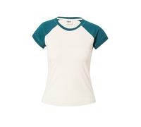 Urban Classics Camiseta de béisbol para Mujer con diseño Retro, Color Blanco/Jasper, Talla S, Sanda/Jasper, S