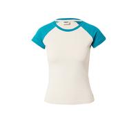 Urban Classics Ladies Organic Stretch Short Retro Baseball tee Camiseta, Softseagrass/watergreen, XL para Mujer