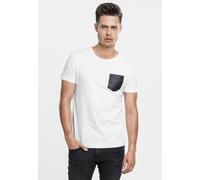 Urban Classics Camiseta Piel Imitation Poc ket Tee White/Negro M
