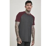 Urban Classics Camiseta Raglan Contrast Tee Cha/Burdeos M