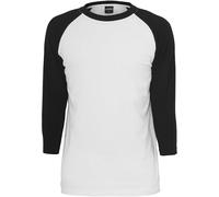 Urban Classics Camiseta Raglan Mangas 3/4 Hombre Camiseta Manga Larga Gris Marengo/Negro Regular