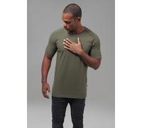 Urban Classics Camiseta raglán plisada Oliva M