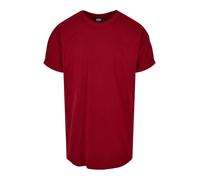 URBAN CLASSICS Camiseta básica de manga corta holgada, cuello redondo, de algodón, extra larga, con doblez en las mangas, de hombre, moderna, en distintos colores, tallas S - 5XL