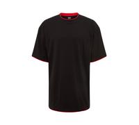 Urban Classics Contrast Tall Tee, Camiseta Hombre, Multicolor (blk/red), XL