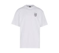 Urban Classics Camiseta 'Shiny' negro / blanco 5XL negro / blanco