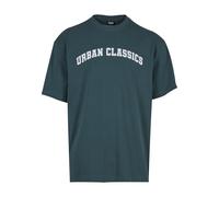 Urban Classics Camiseta verde oscuro / blanco M verde oscuro / blanco
