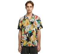 Urban Classics Camiseta Viscose AOP Resort Camisa, Toucans, L para Hombre