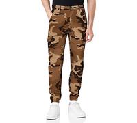 Urban Classics Camo Cargo Jogging Pants 2.0, Pantalones Hombre, Multicolor (Camo Darkground), 34