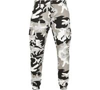 Urban Classics Camo Cargo Jogging Pants 2.0, Pantalones Hombre, Multicolor (Snow Camo 00787), 48 (Talla del fabricante: 28)