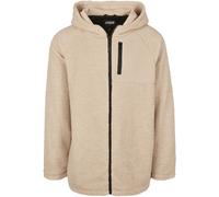 Urban Classics Capucha Sherpa Cremallera Chaqueta Polar Sudadera Hombre Beige