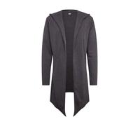 Urban Classics Cardigan Largo con Capucha Hombre Cárdigan Negro 100% algodón Relaxed