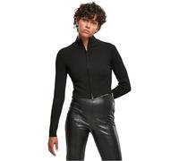 Urban Classics Cárdigan con Cremallera para Mujer Sudadera, Negro, M
