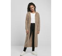 Urban Classics Cárdigan de mujer Cárdigan de mujer con capucha de plumas Topo suave XXL