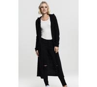 Urban Classics Cárdigan de mujer Cárdigan de plumas con capucha negro L