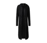 Urban Classics Cárdigan de mujer Cárdigan de plumas con capucha negro L