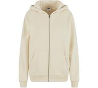 Urban Classics Cárdigan para Mujer con Cremallera mullida, Arena Blanca., M