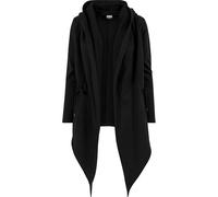 Urban Classics Cardigan Sudadera con Capucha Mujer Cárdigan Negro 80% algodón, 20% poliéster Regular