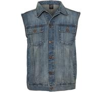 URBAN CLASSICS Chaleco de Jeans para Hombre, Regular Fit, Chaqueta Vaquera en Estilo Vintage, Denim Vest de Color: light blu, Talla: 5XL