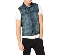 URBAN CLASSICS Chaleco de Jeans para Hombre, Regular Fit, Chaqueta Vaquera en Estilo Vintage, Denim Vest de Color: light blu, Talla: 4XL