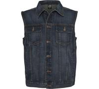 URBAN CLASSICS Chaleco de Jeans para Hombre, Regular Fit, Chaqueta Vaquera en Estilo Vintage, Denim Vest de Color: denim blu, Talla: XXL