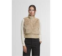 Urban Classics Chaleco de las señoras Cropped Faux Fur TB7933 S