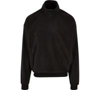 Urban Classics Sudadera Hombre Basic Polar Fleece Troyer Negro 5XL