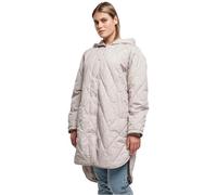 Urban Classics Chaqueta con Capucha de Diamante Grande para Mujer Abrigo, Gris cálido, 5X-Large