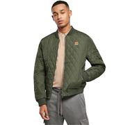 Urban Classics Chaqueta de bombardero -4XL- Diamond Quilt Nylon Jacket olive Verde