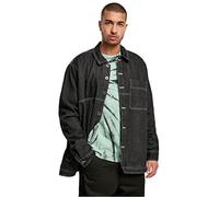 Urban Classics Oversized Trucker Jacket Chaqueta, Negro Crudo, L para Hombre