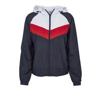 Urban Classics Ladies 3-Tone Windbreaker Chaqueta, Multicolor (Navy/White/Fire Red), M para Mujer