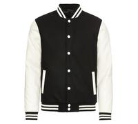 Urban Classics Chaqueta de entretiempo 'Oldschool' negro / blanco S negro / blanco