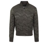 Urban Classics Tonal Camo Bomber Jacket Dark Olive Talla: L | Bombers Outlet | Unisex | Verde