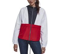Urban Classics Chaqueta de entretiempo para mujer, chaqueta de entretiempo, chaqueta de 3 tonos de gran tamaño, chaqueta ligera de calle, chaqueta de abrigo de color, Multicolor (Navy/White/Fire Red 01243)., S